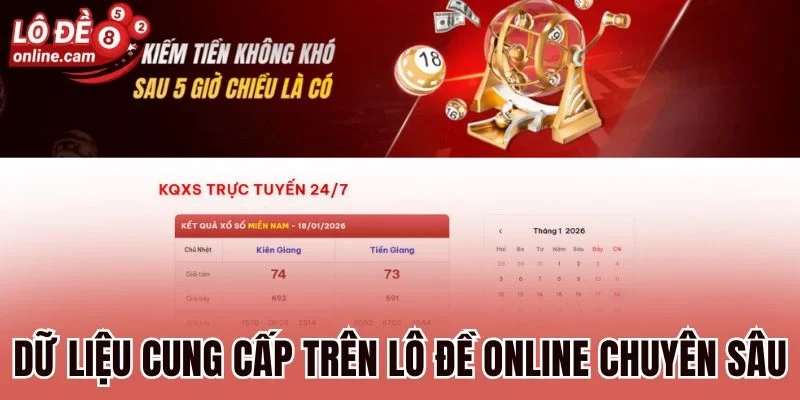 Dữ liệu cung cấp trên Lô đề online chuyên sâu
